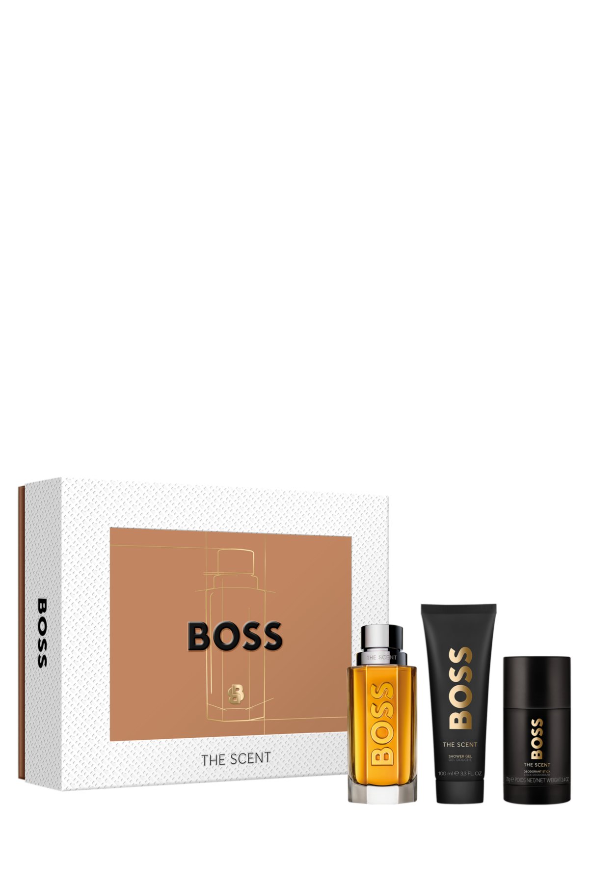 BOSS The Scent Eau de Toilette for Him 100 ml – 3.4 fl oz gift set