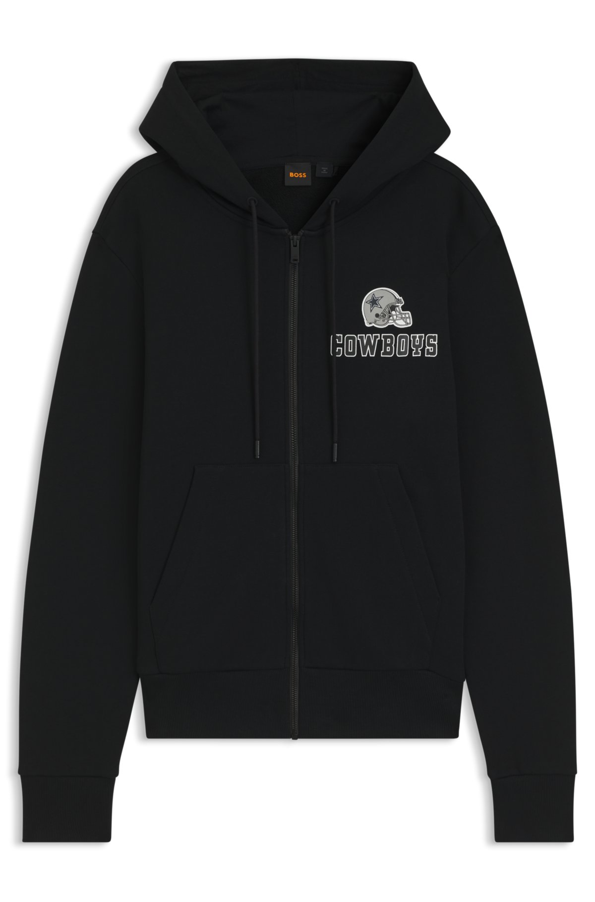 BOSS x DALLAS COWBOYS zip-up hoodie with alternative logo