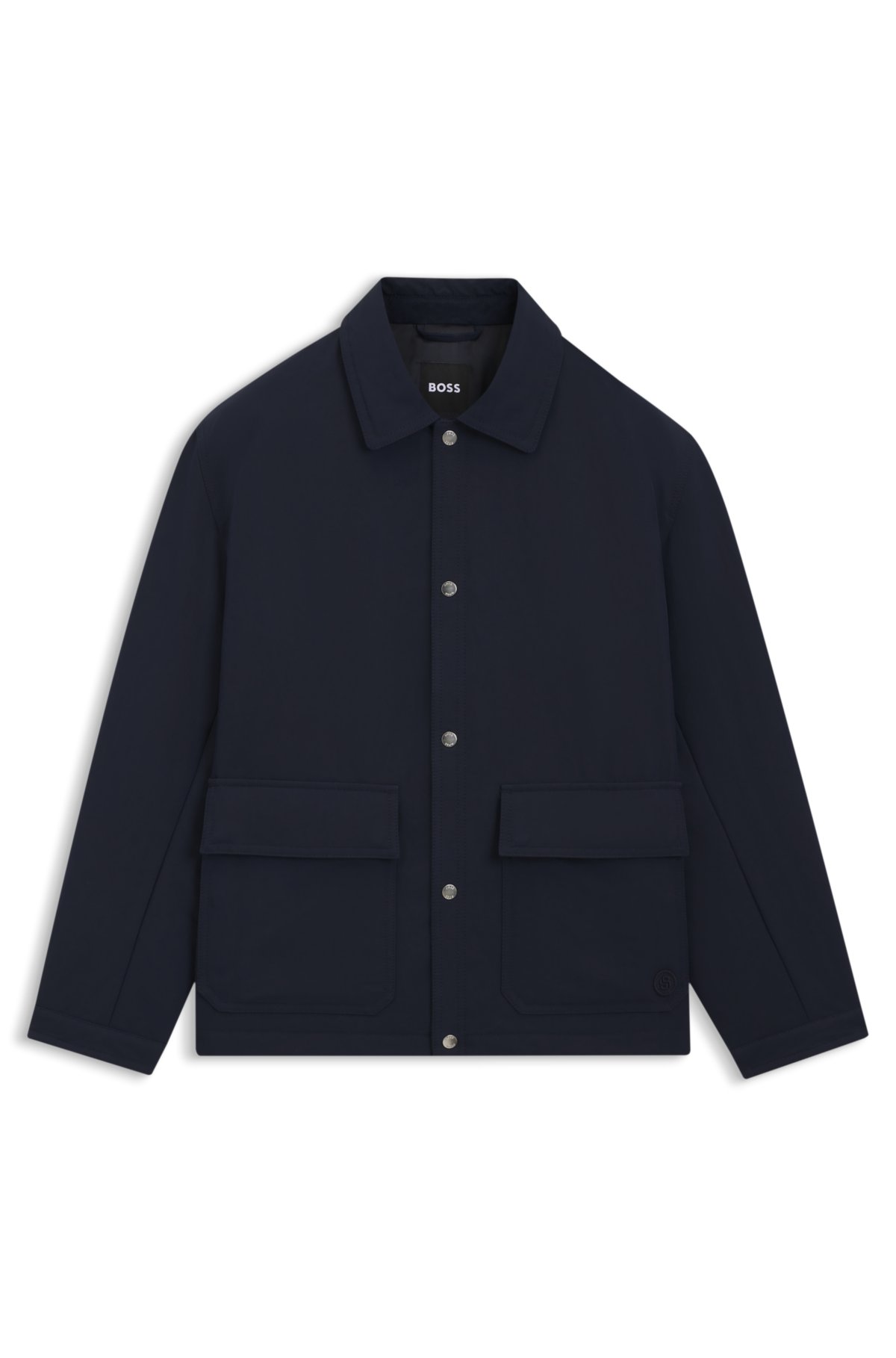 Relaxed-fit jacket in water-repellent peached fabric