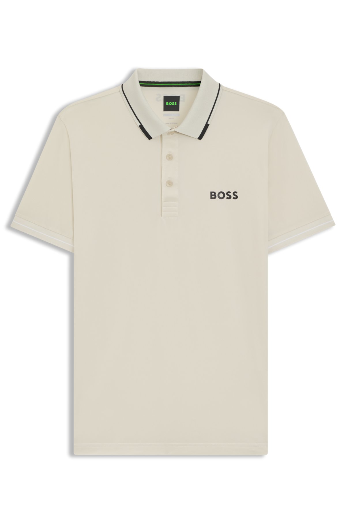 Contrast-logo polo shirt in a slim fit