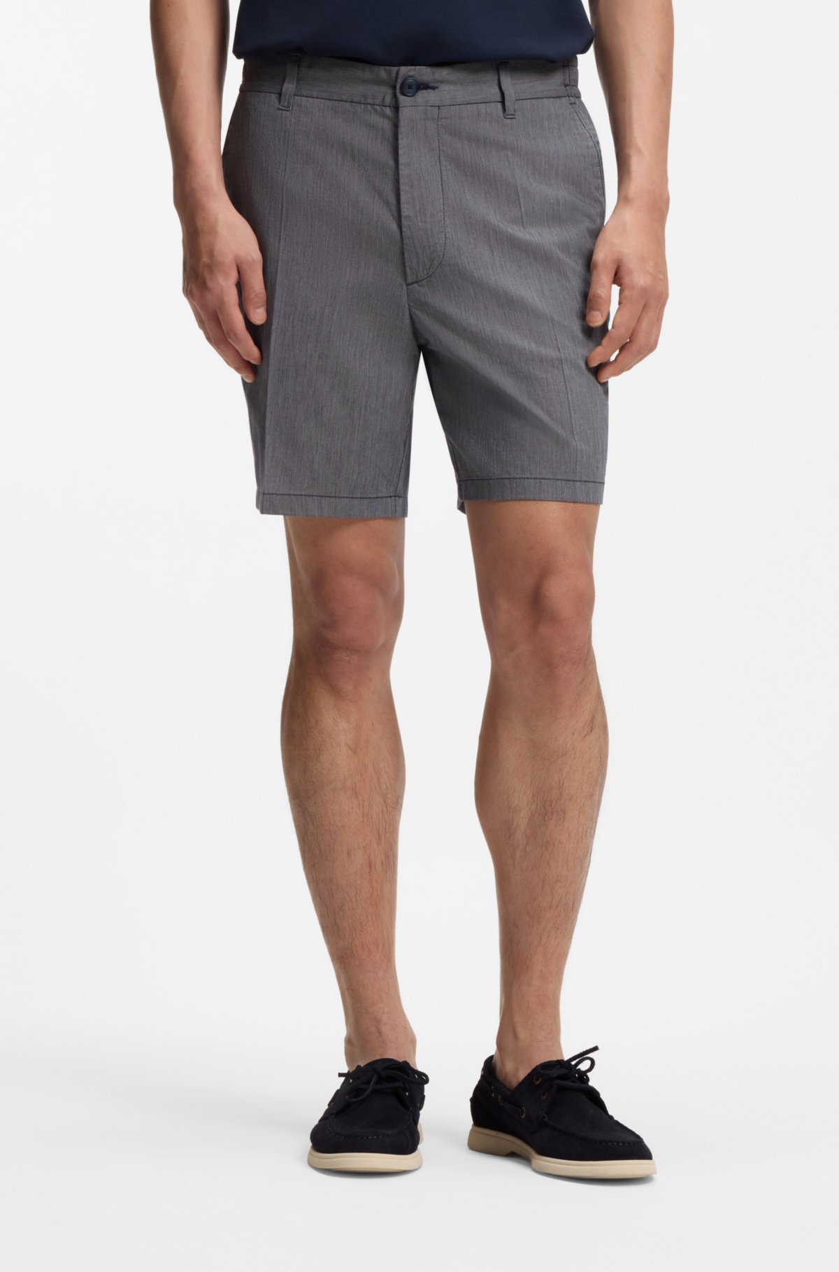 Stretch-cotton shorts in a modern fit