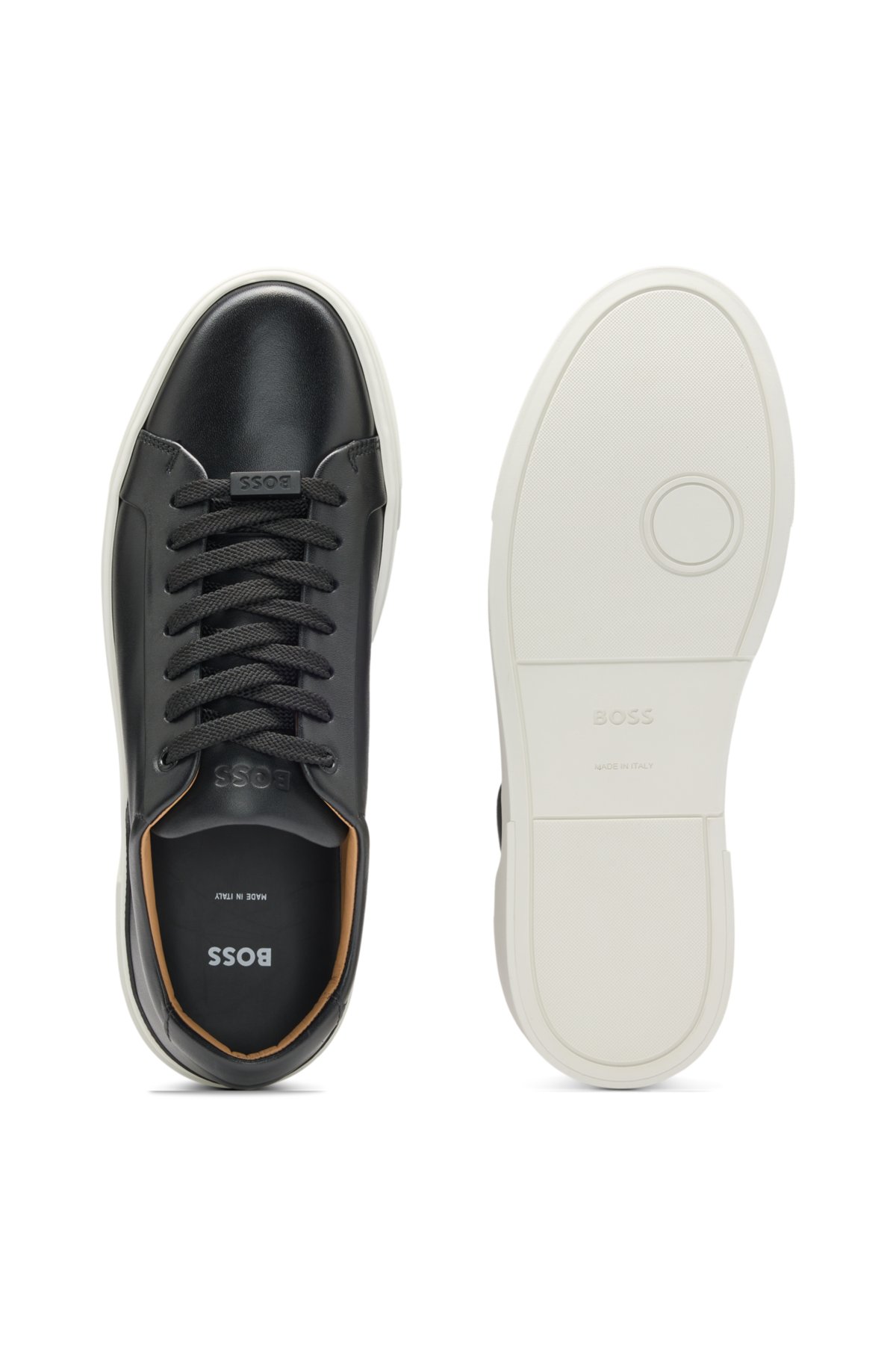Gary trainers with leather uppers