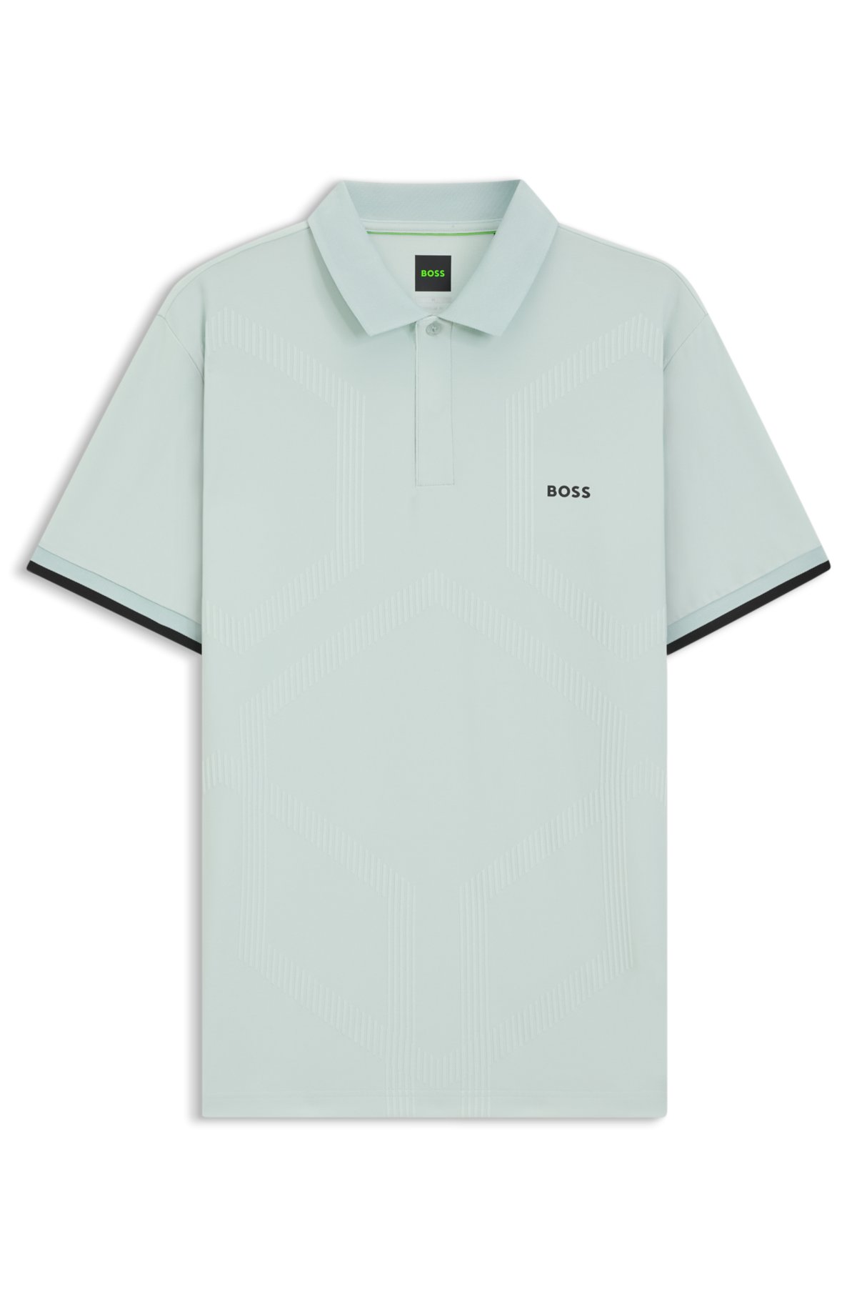 Bodymap-detail polo shirt with quick-dry performance