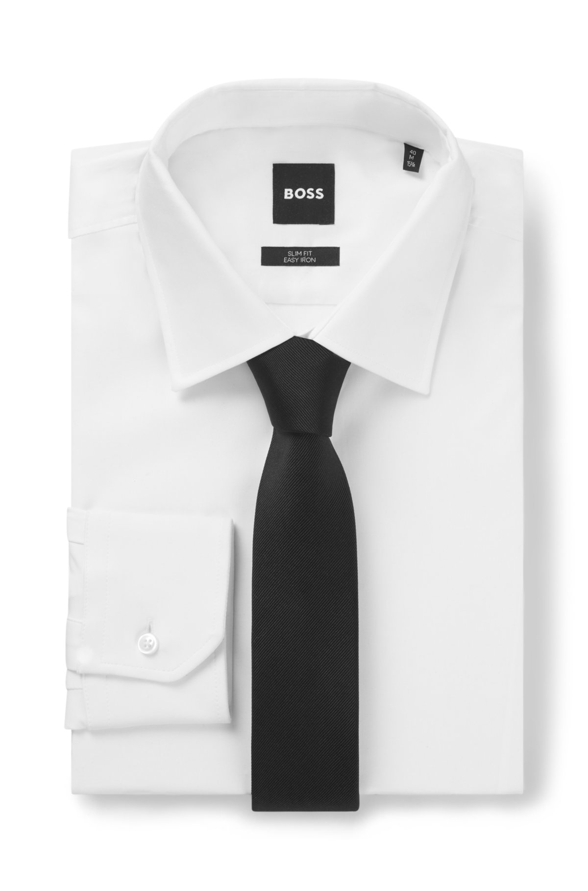 Silk-jacquard tie made in Italy