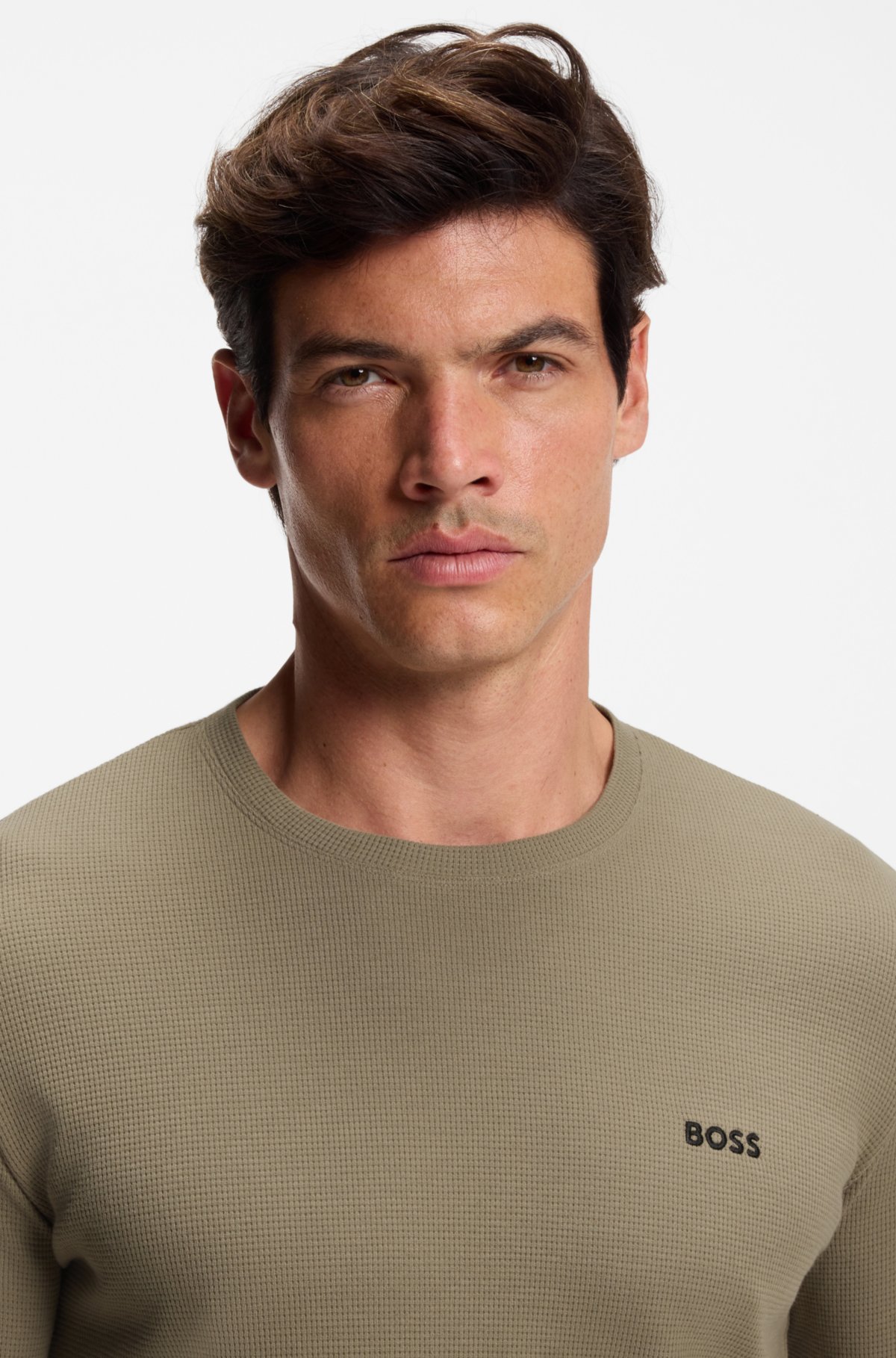 Ottoman pajama T-shirt with embroidered logo