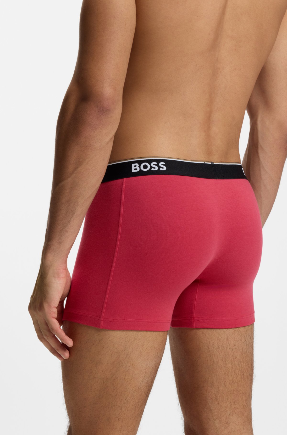 Three-pack of logo-waistband boxer briefs