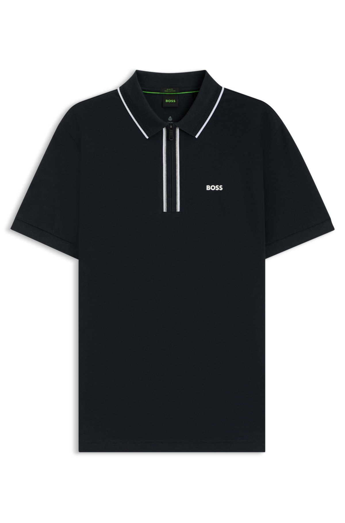 Quick-dry polo shirt in stretch cotton