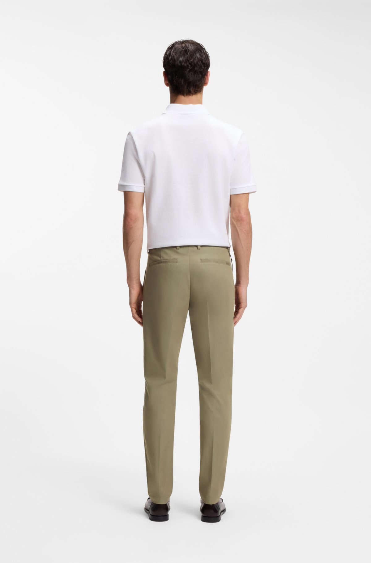 Slim-fit pants in a stretch-cotton blend