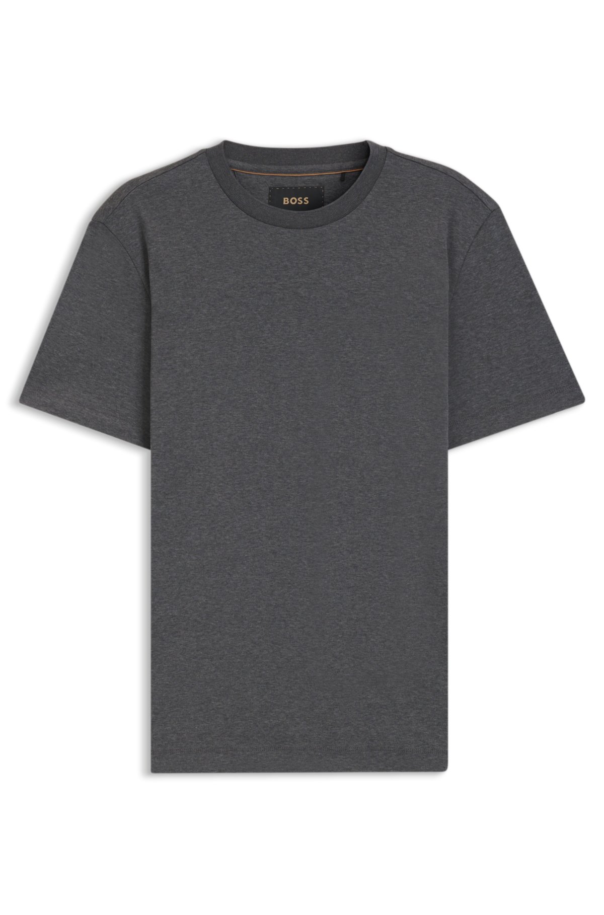 Regular-fit T-shirt in mercerized cotton