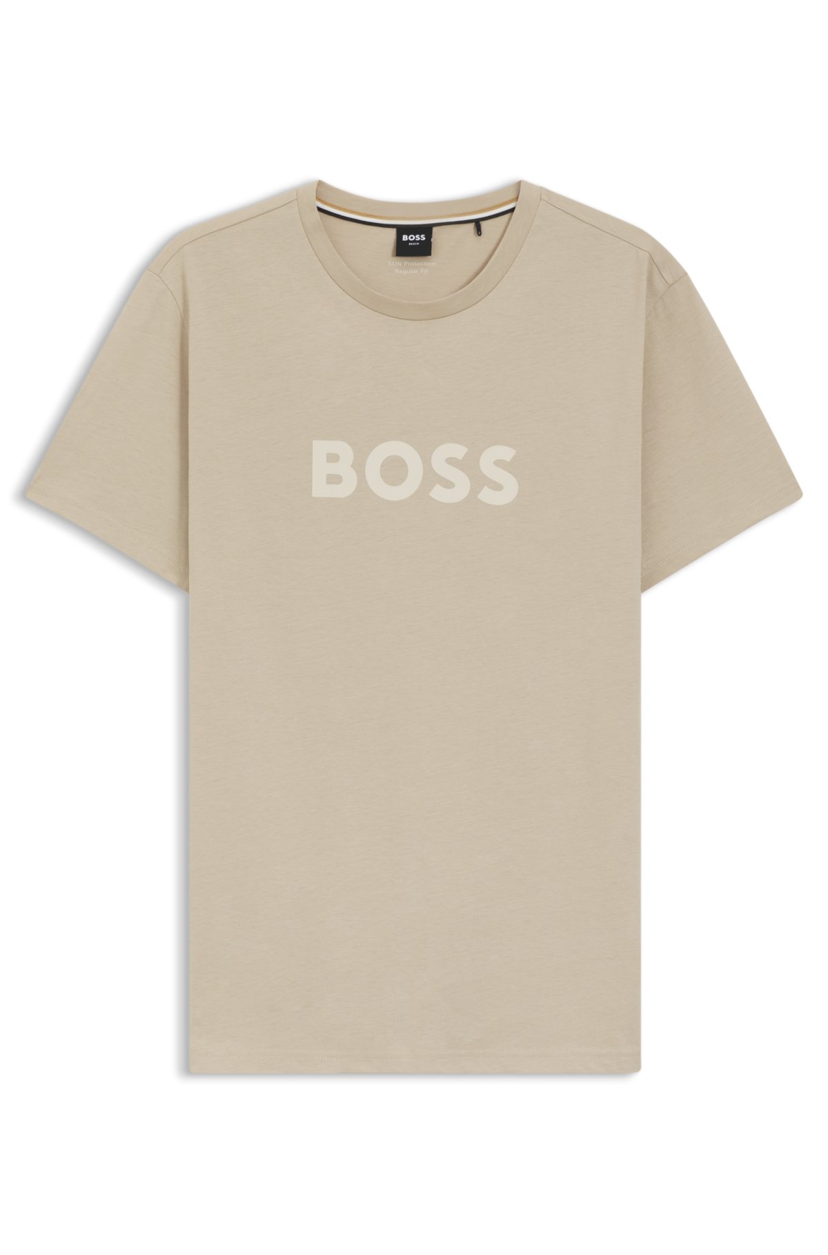 Cotton-jersey T-shirt with logo print