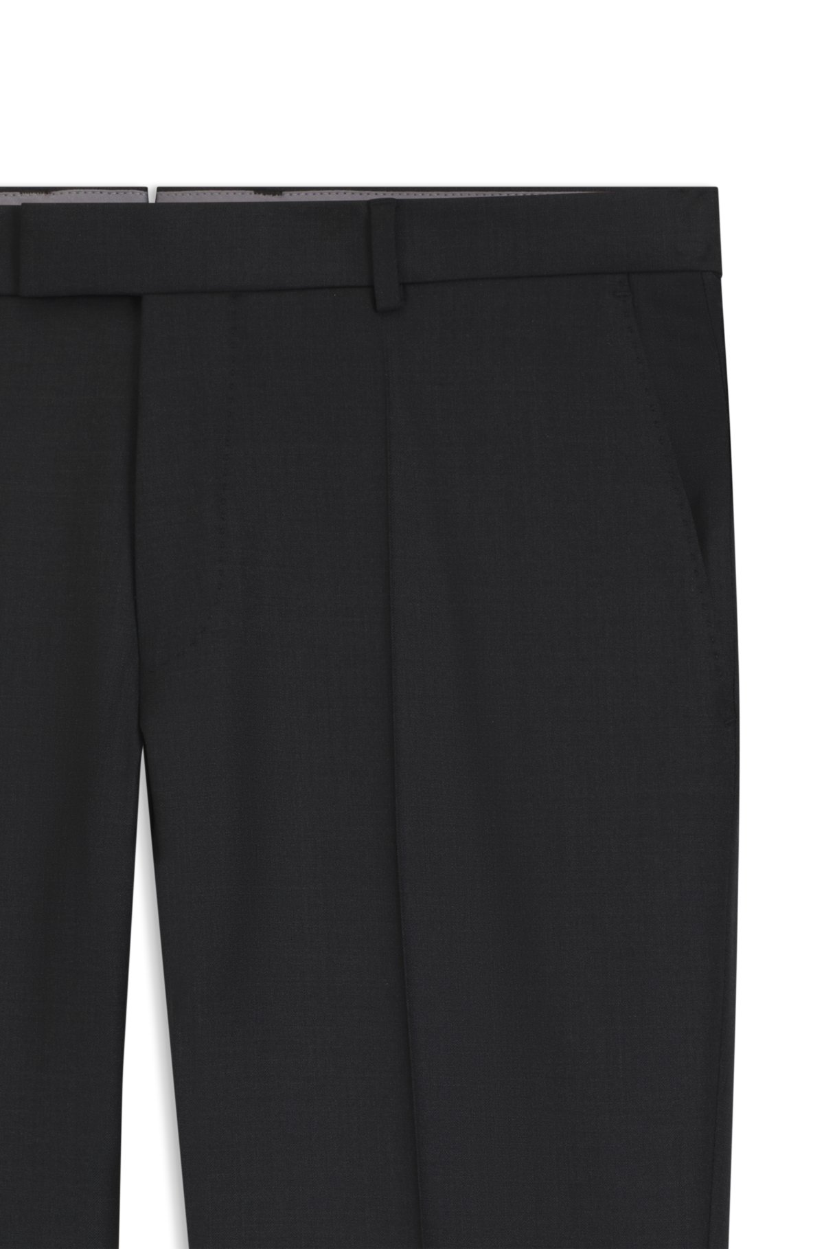Slim-fit trousers in stretch wool