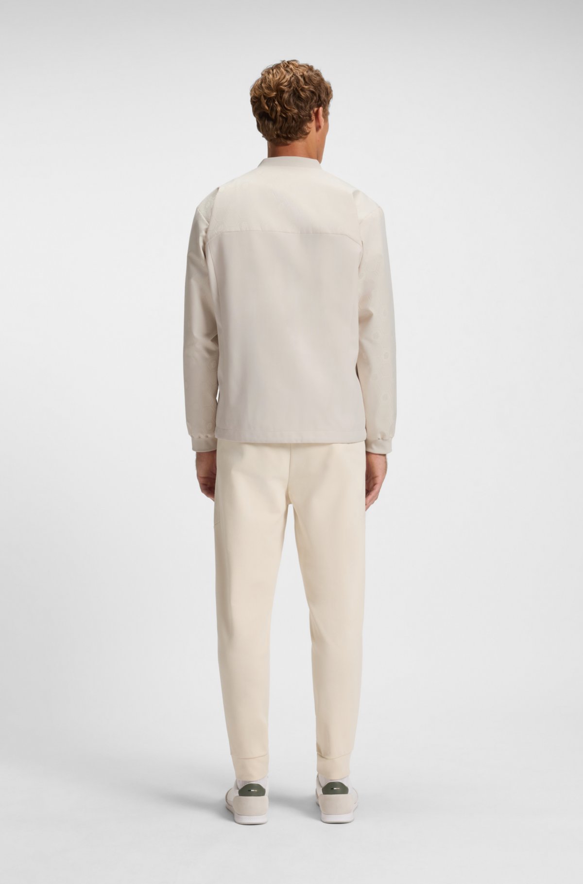 Water-repellent jacket with Double B monogram pattern