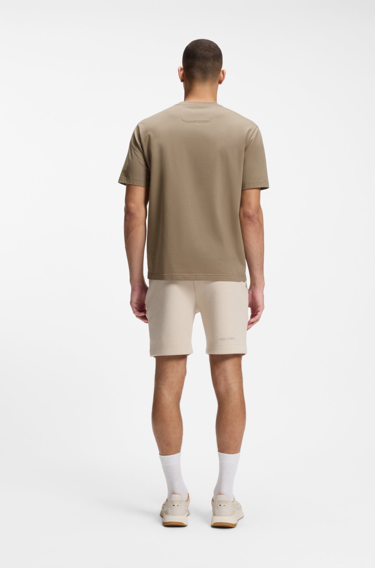 Logo-artwork T-shirt in stretch cotton