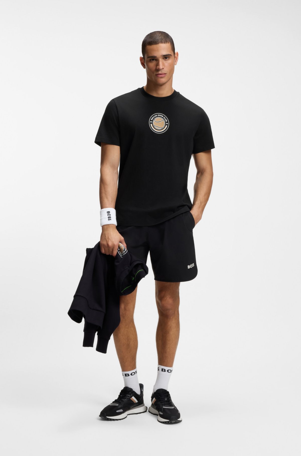 Relaxed-fit T-shirt in cotton with tennis artwork