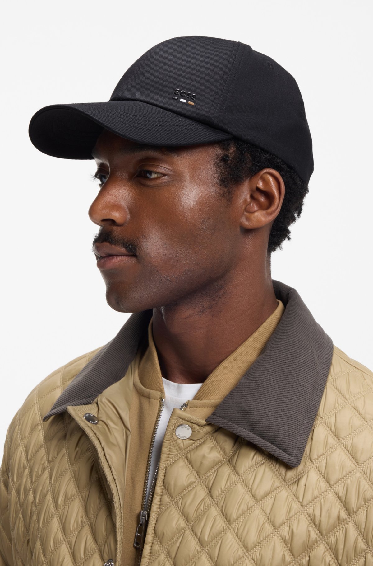Cotton-twill cap with UV protection