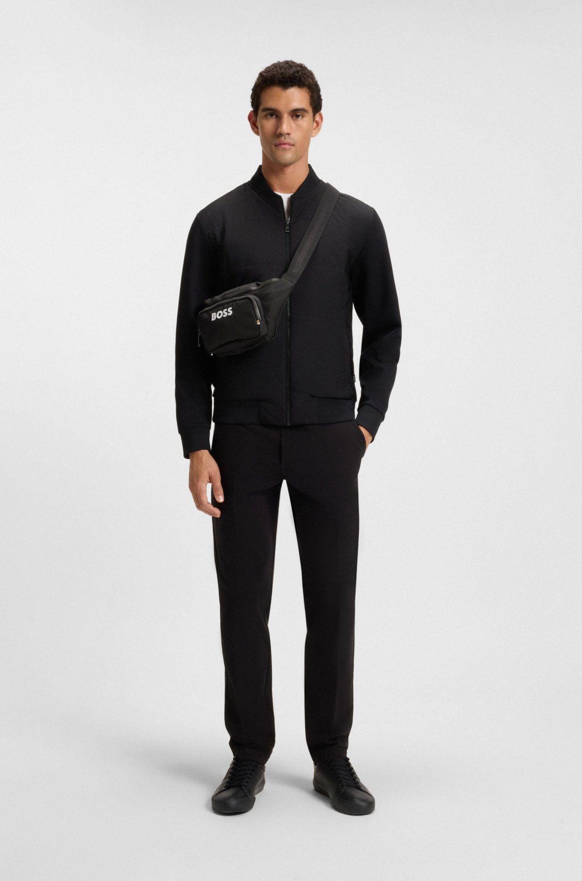 Belt bag with contrast logo