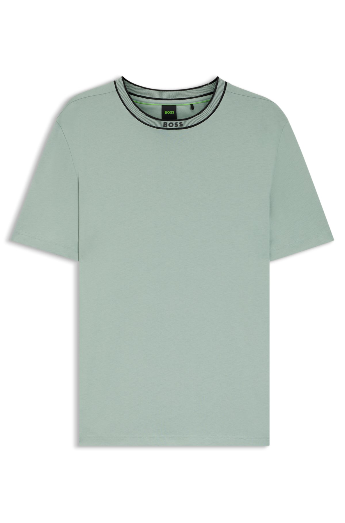 Cotton T-shirt with logo crew neck