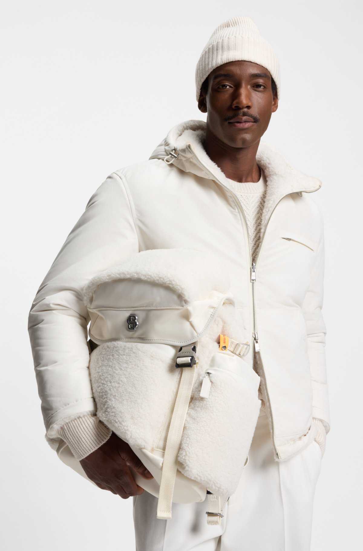 BOSS x Steiff teddy backpack with Double B monogram