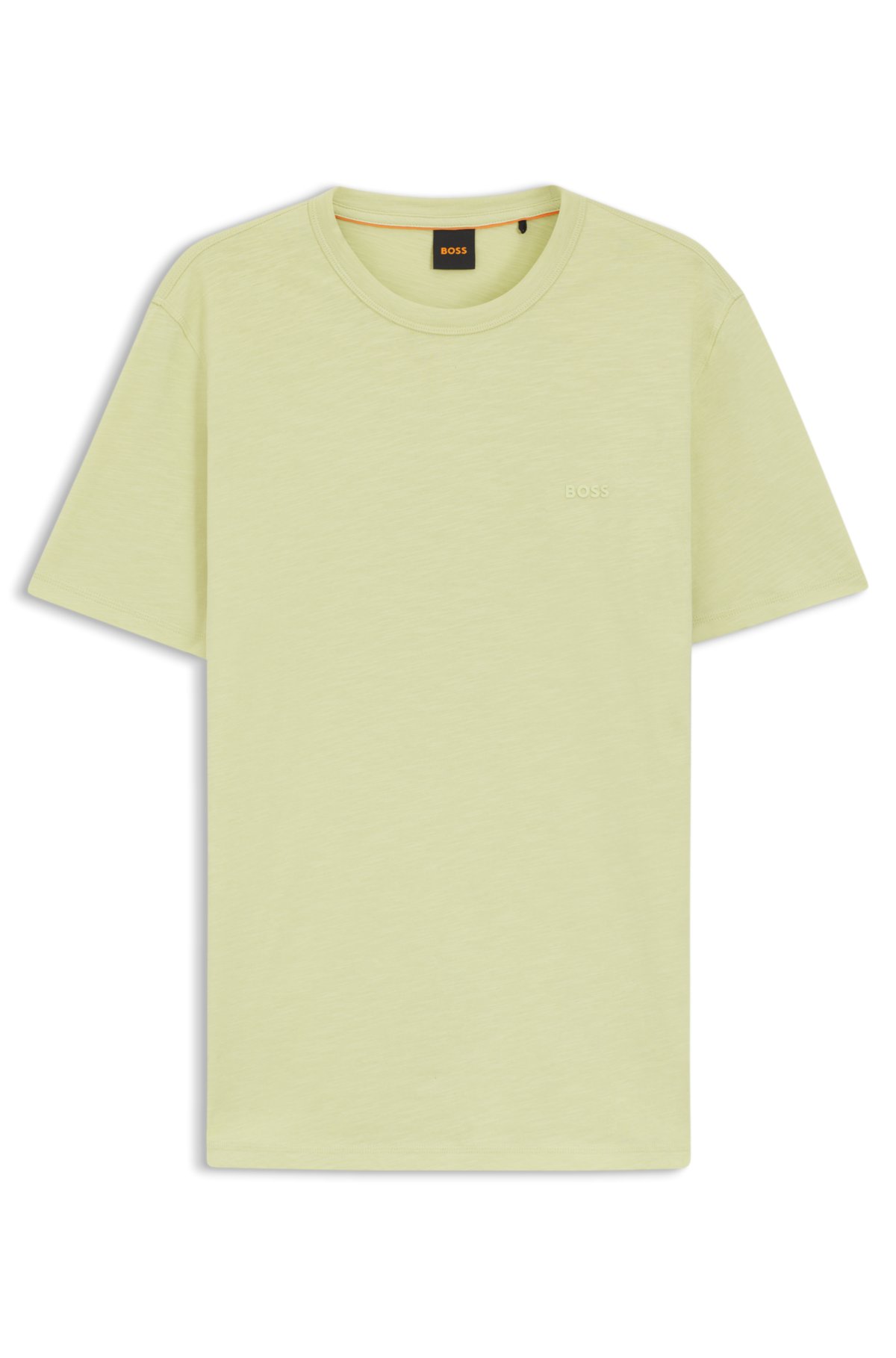 Slub-cotton T-shirt with logo detail