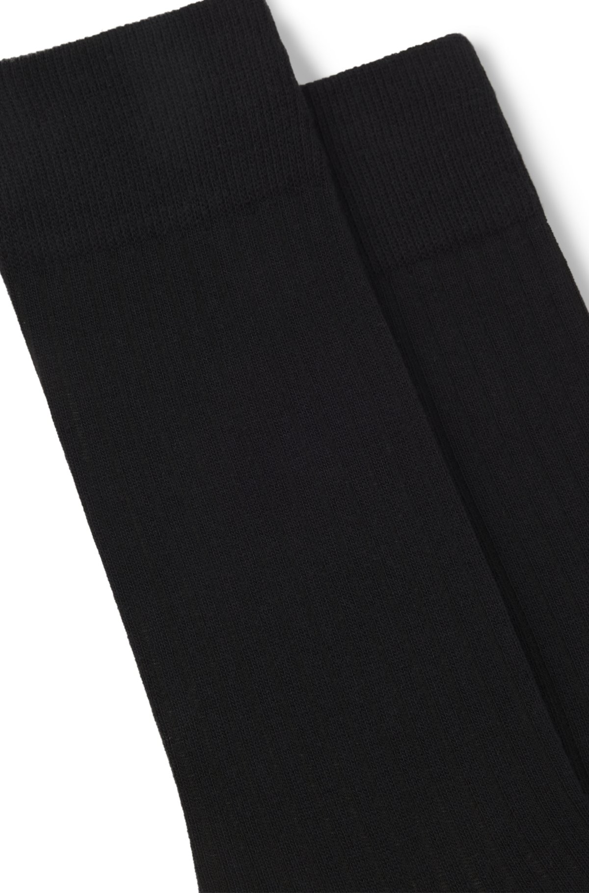 Two-pack of ribbed socks in a regular length