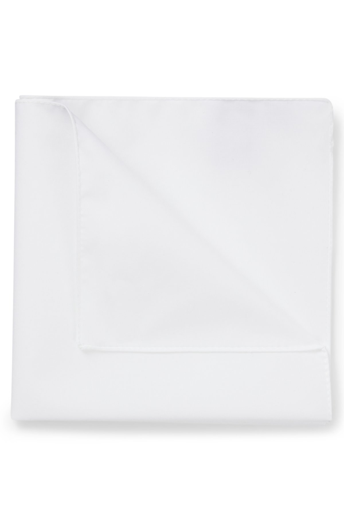 Easy-iron pocket square in cotton poplin