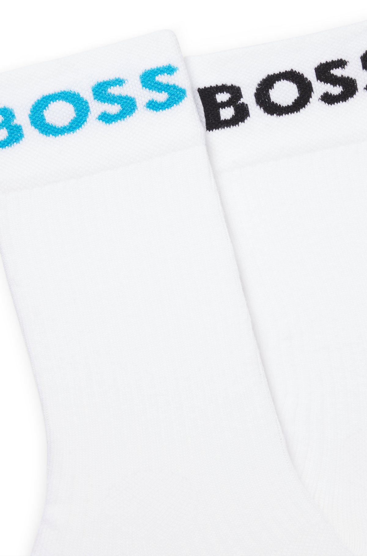 Two-pack of regular-length socks in stretch fabric