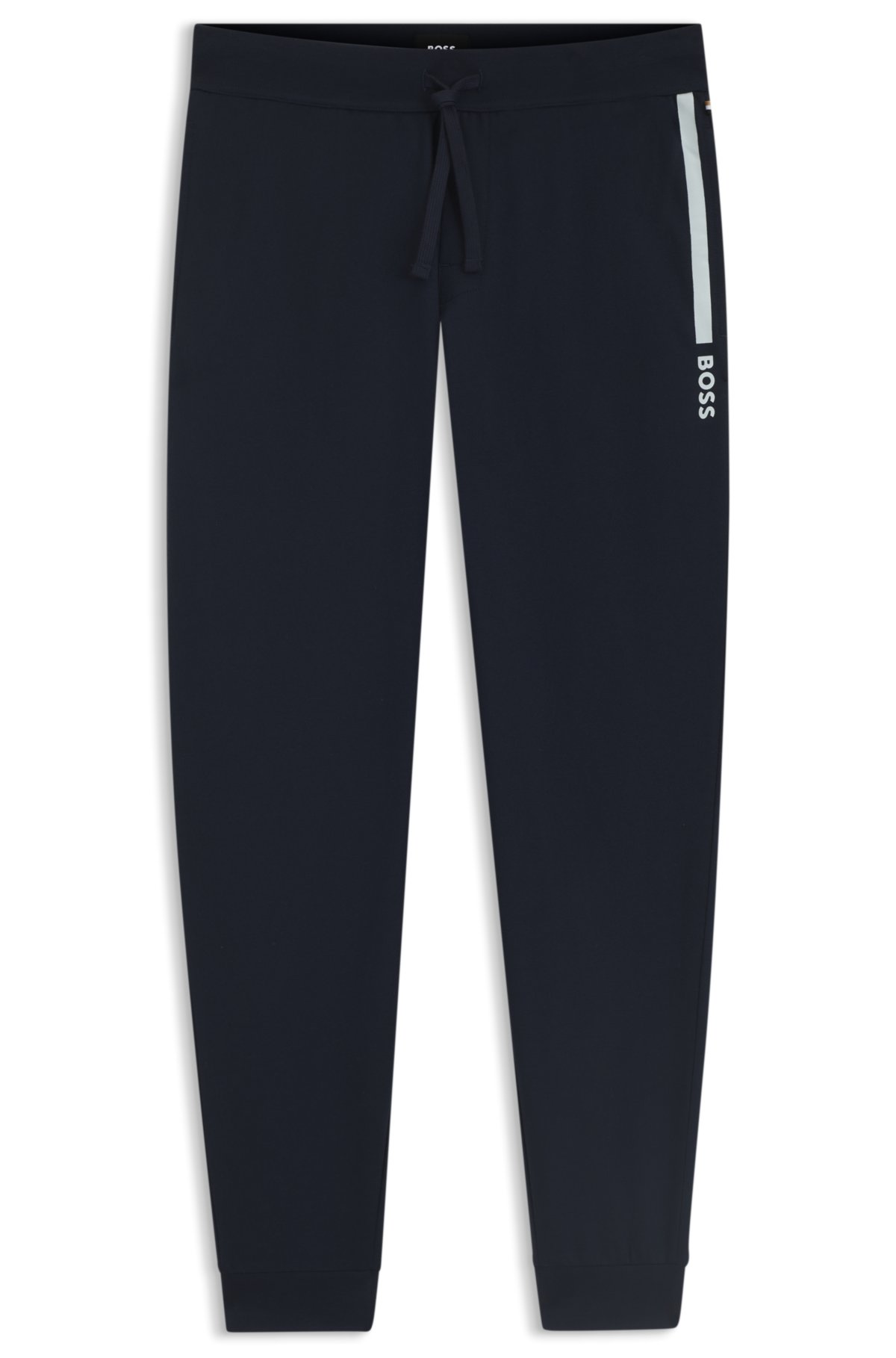 Logo-print tracksuit bottoms in cotton terry