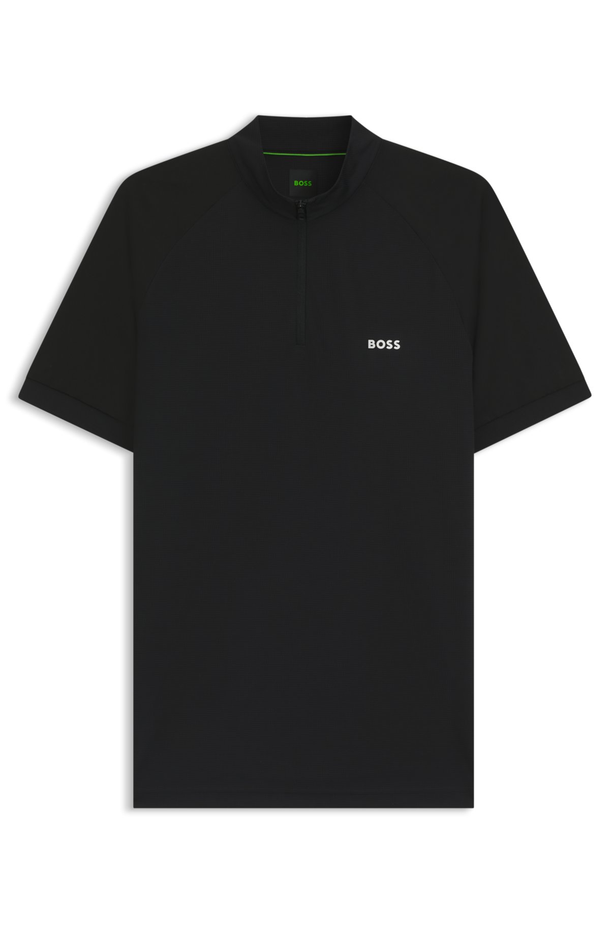Stretch-ripstop slim-fit polo shirt with quick-dry performance