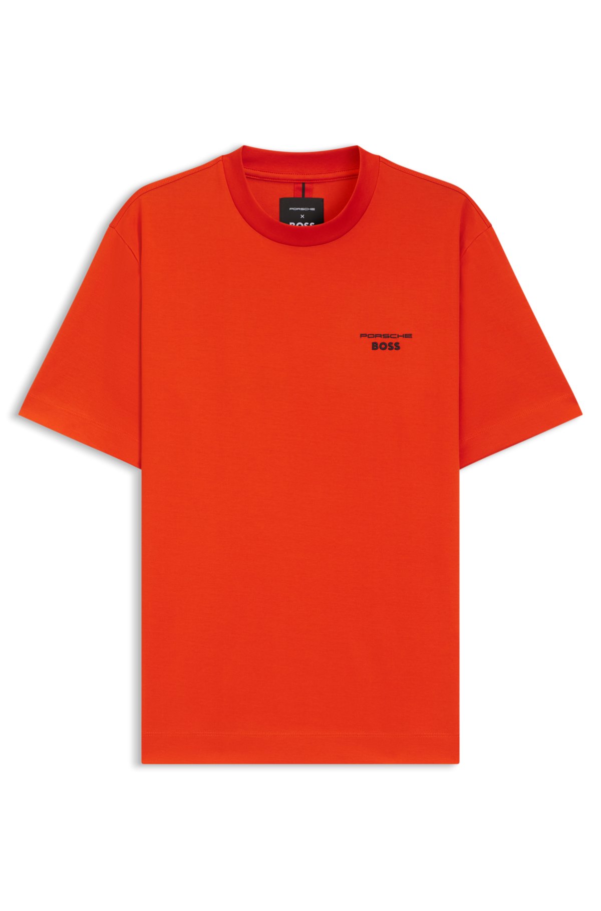 Porsche x BOSS Targa-artwork T-shirt in mercerised cotton