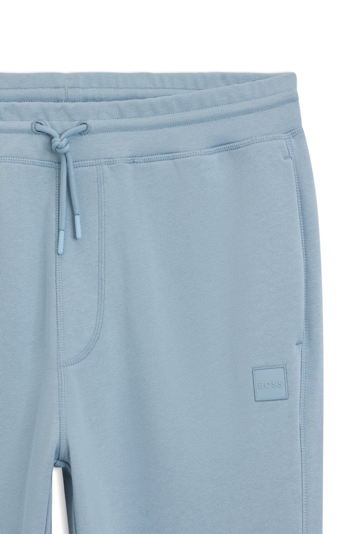 Logo-patch tracksuit bottoms in cotton terry