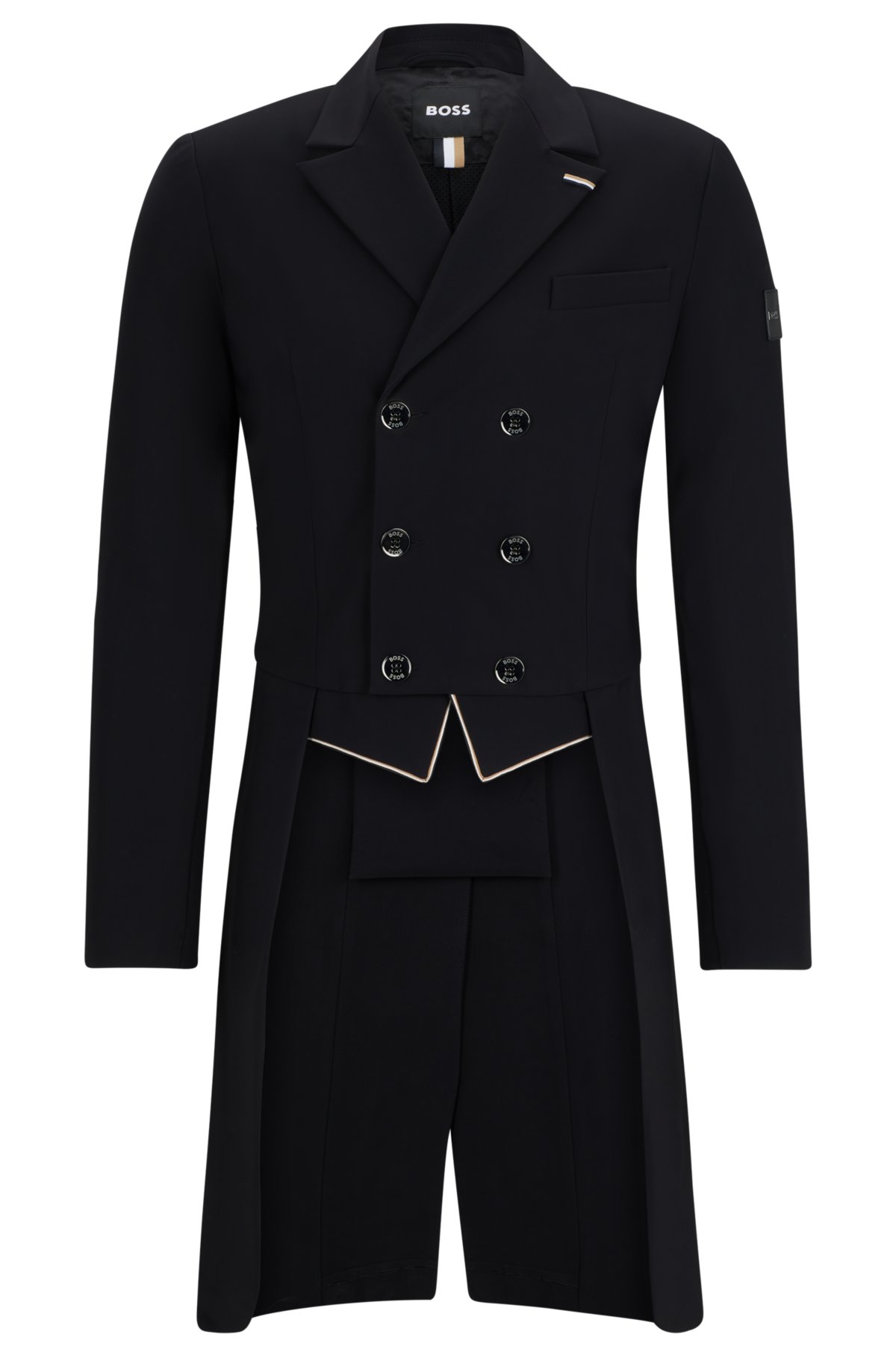 Equestrian tailcoat in super-stretch material