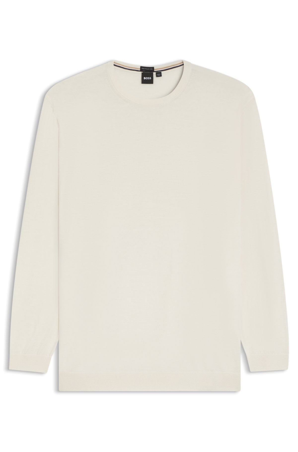 Regular-fit sweater in virgin wool