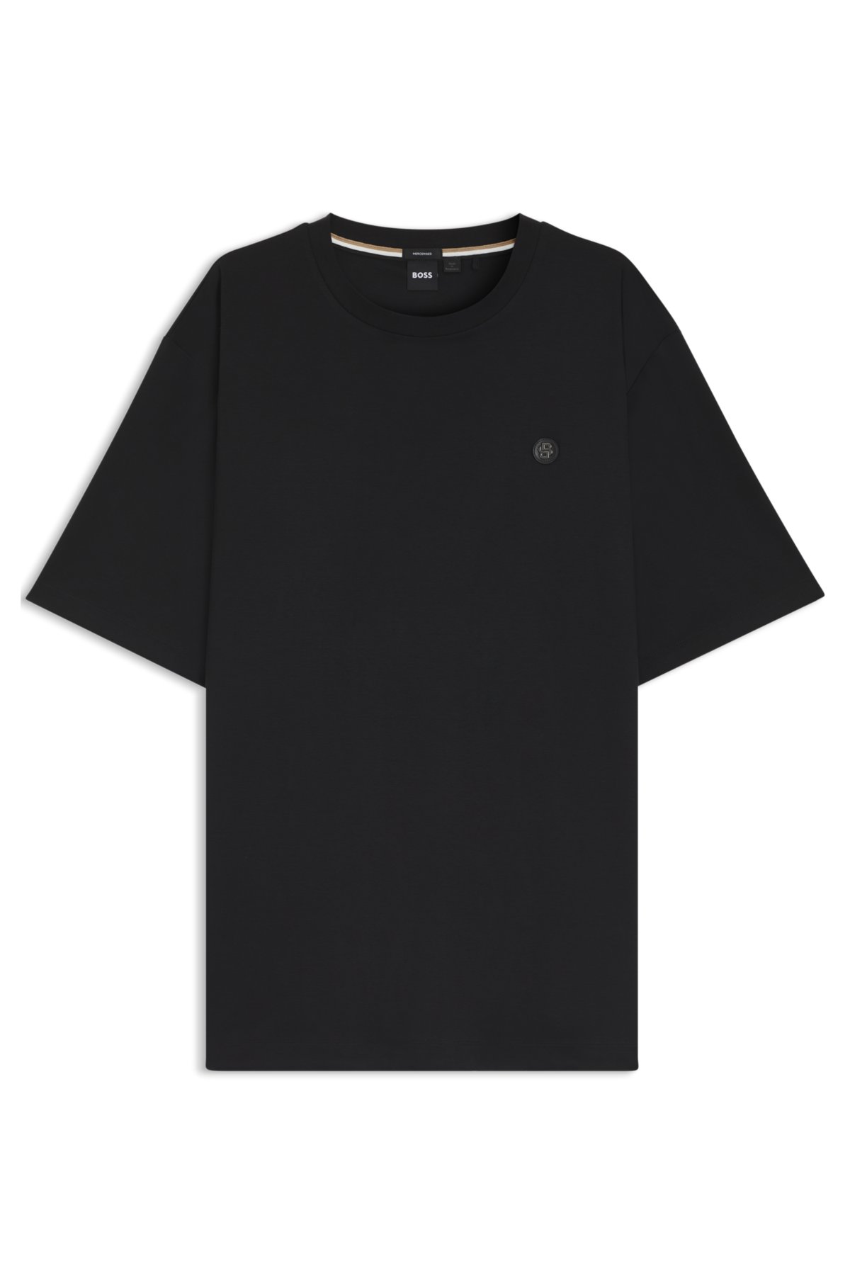 Regular-fit T-shirt in mercerized interlock cotton