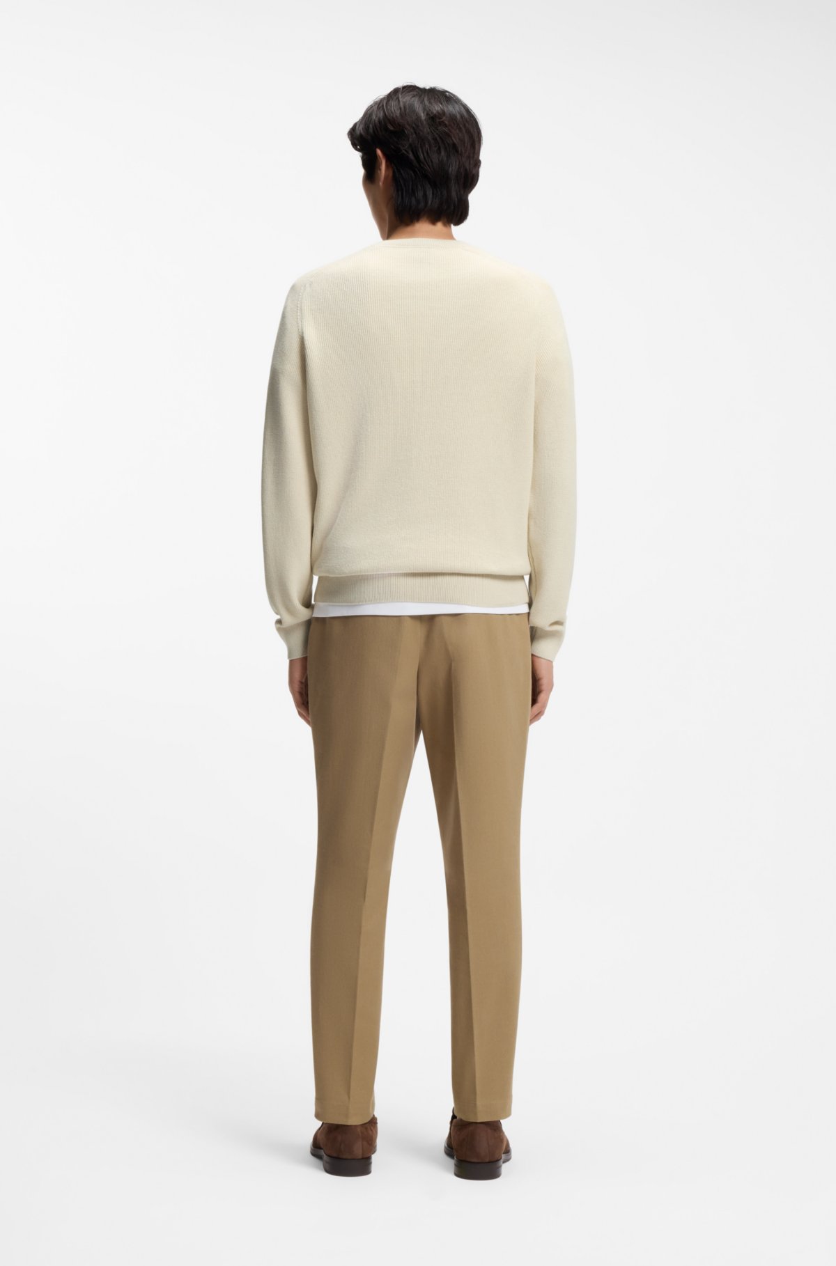 Cotton sweater with Double B monogram