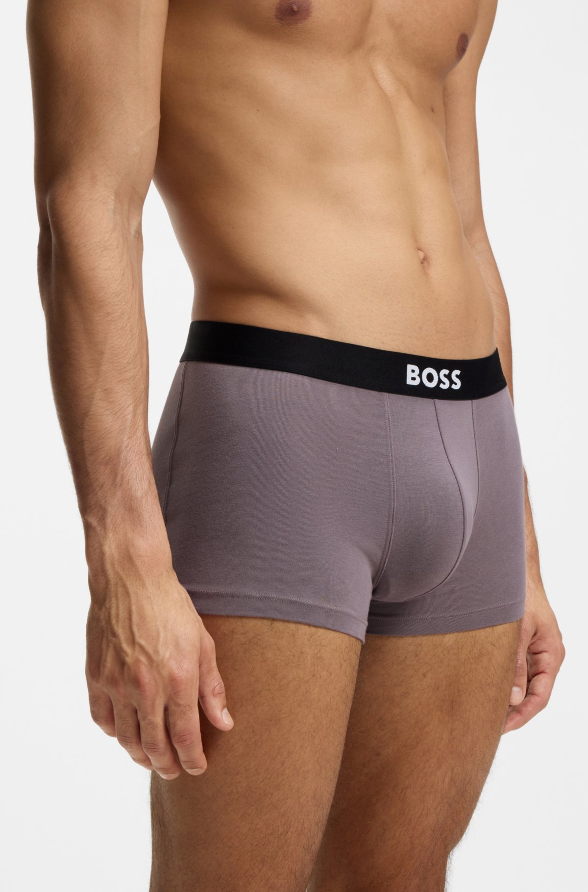 Three-pack of stretch-cotton trunks