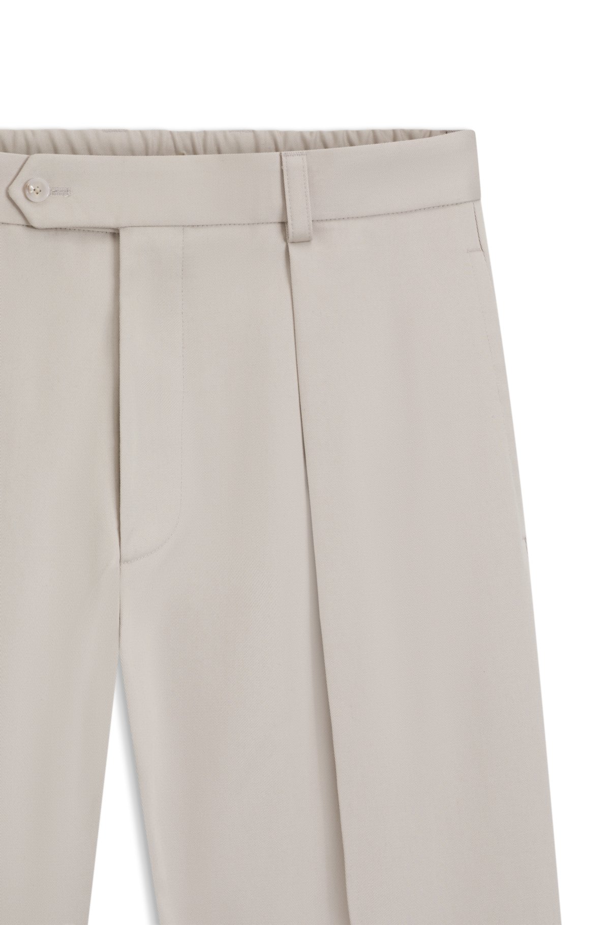 BECKHAM x BOSS micro-patterned trousers in cotton