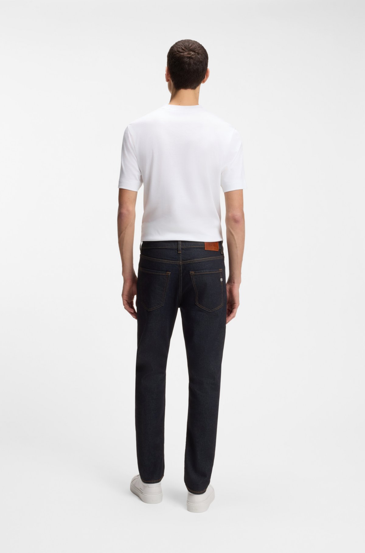 Delaware dark-blue slim-fit jeans in comfort-stretch denim