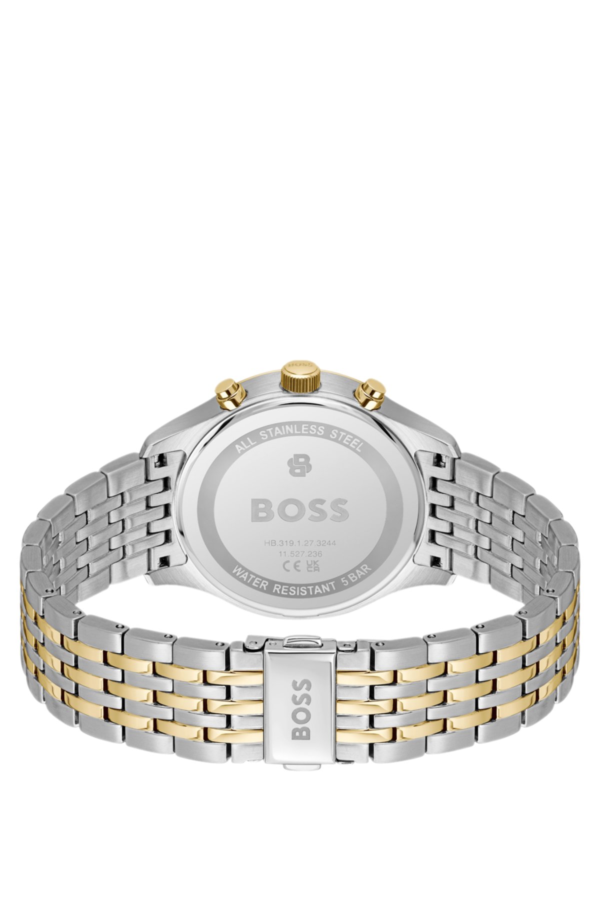 Stratus chronograph watch in two-tone steel