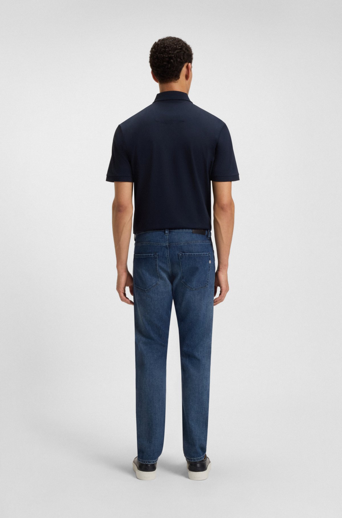 Delaware blue slim-fit jeans in mechanical-stretch denim