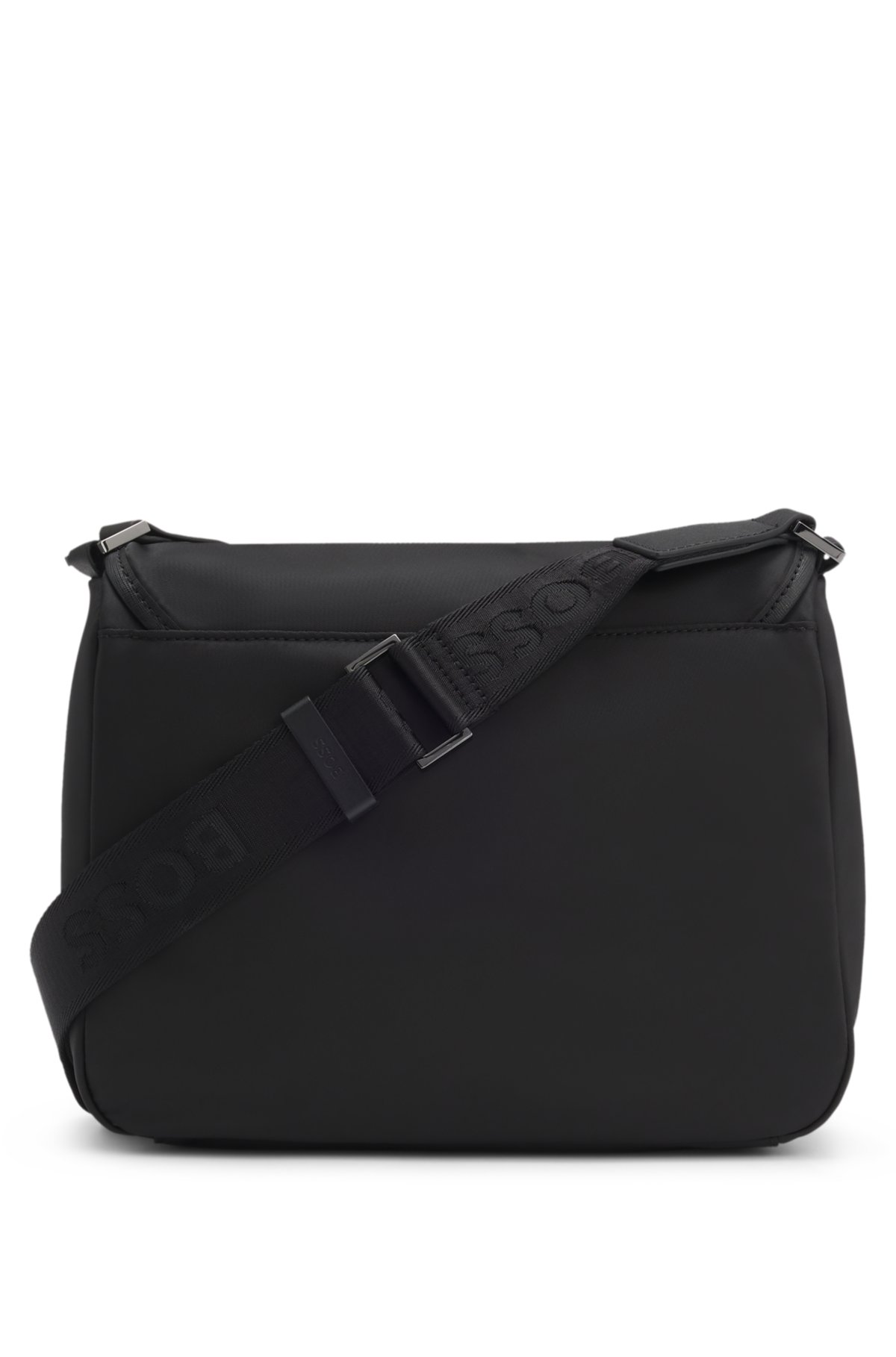 Twill crossbody bag with Double B monogram