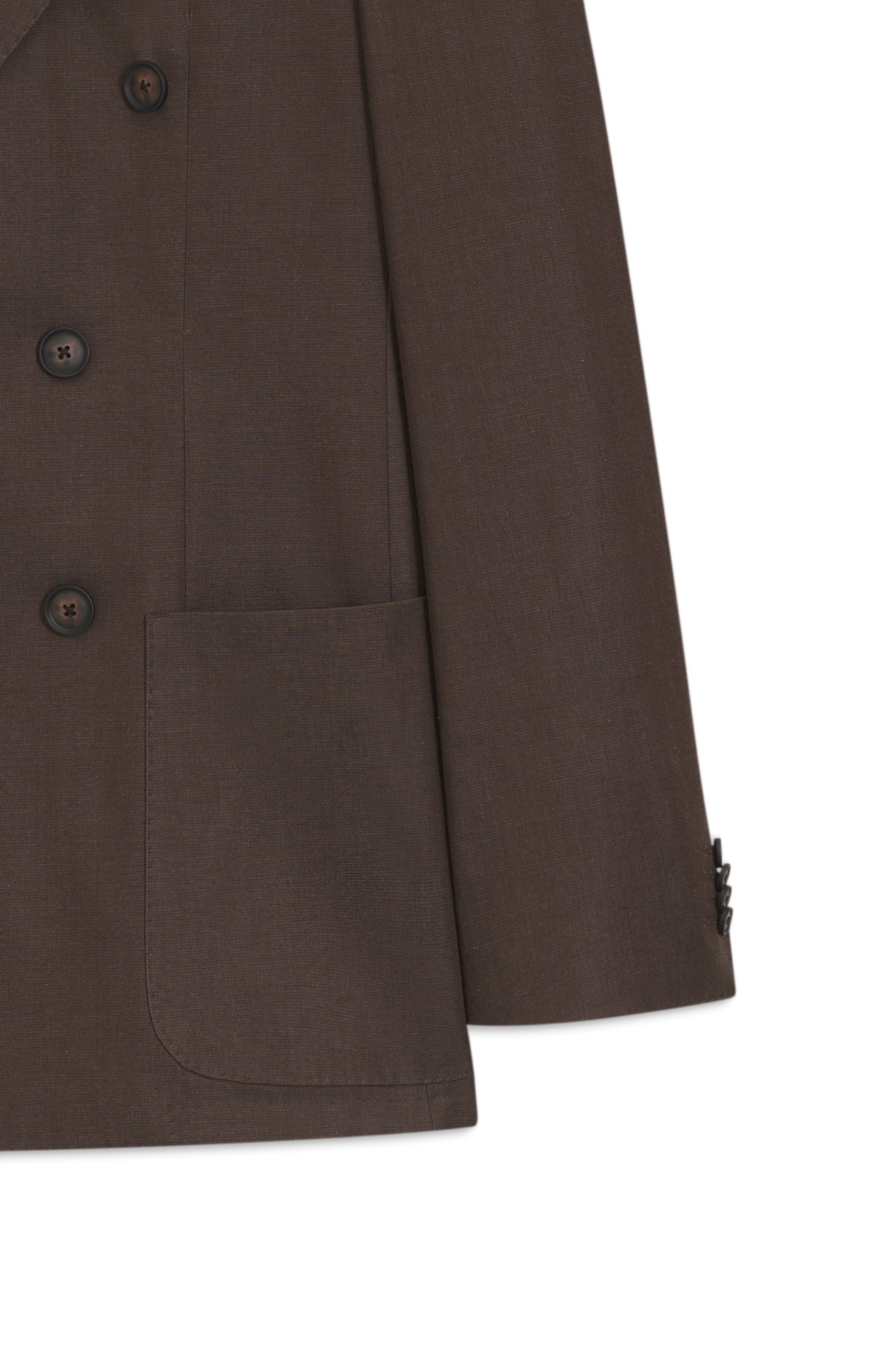 Two-piece slim-fit suit in stretch cotton