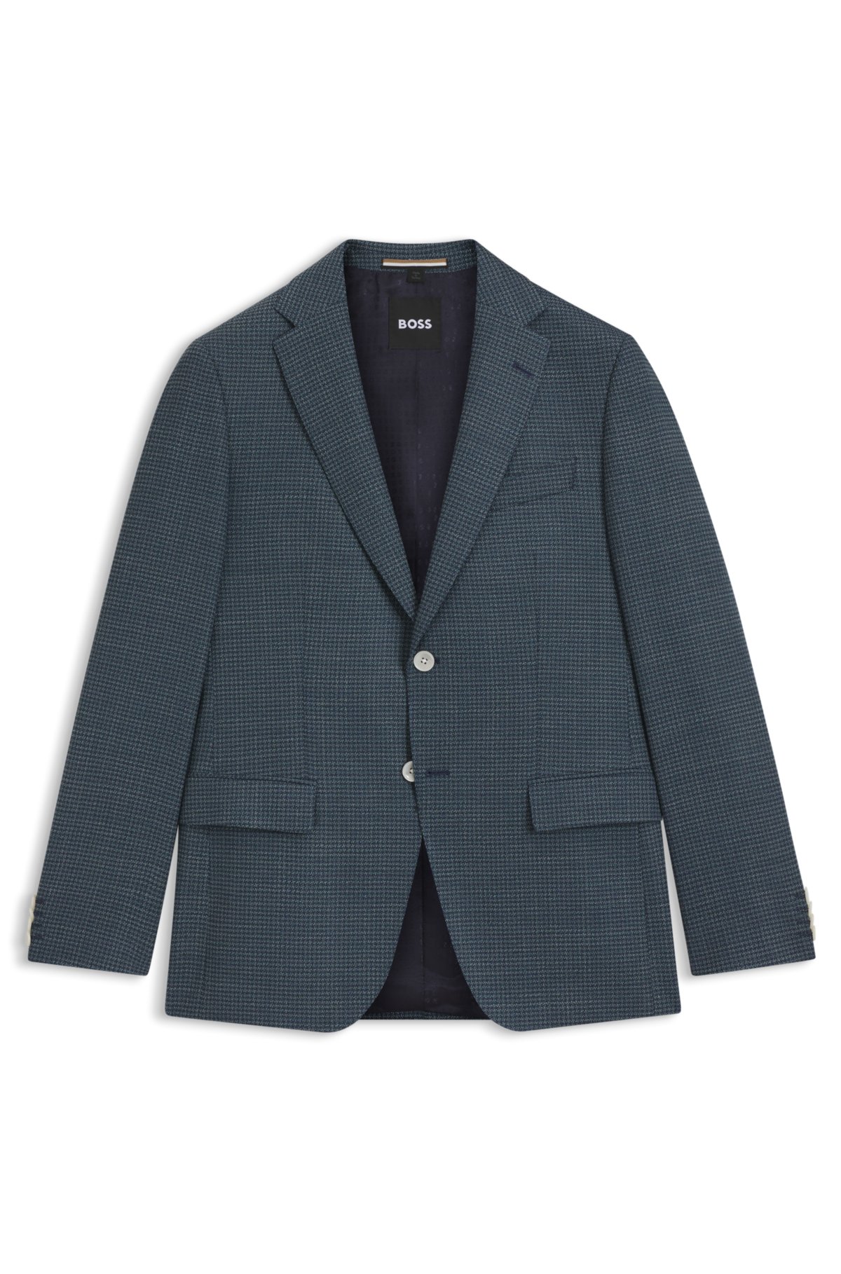 Crease-resistant jacket in a wool blend