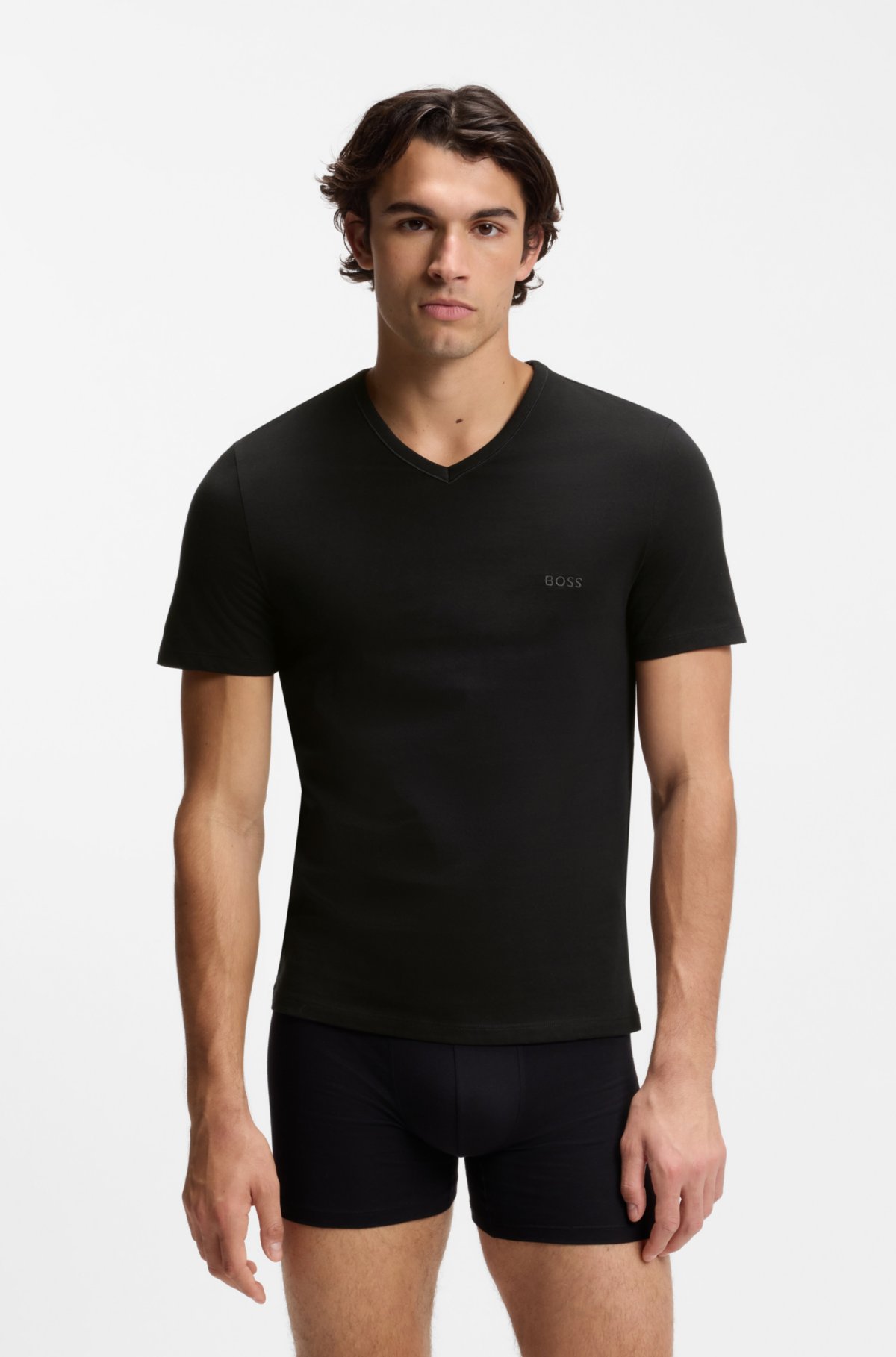 Three-pack of cotton underwear T-shirts