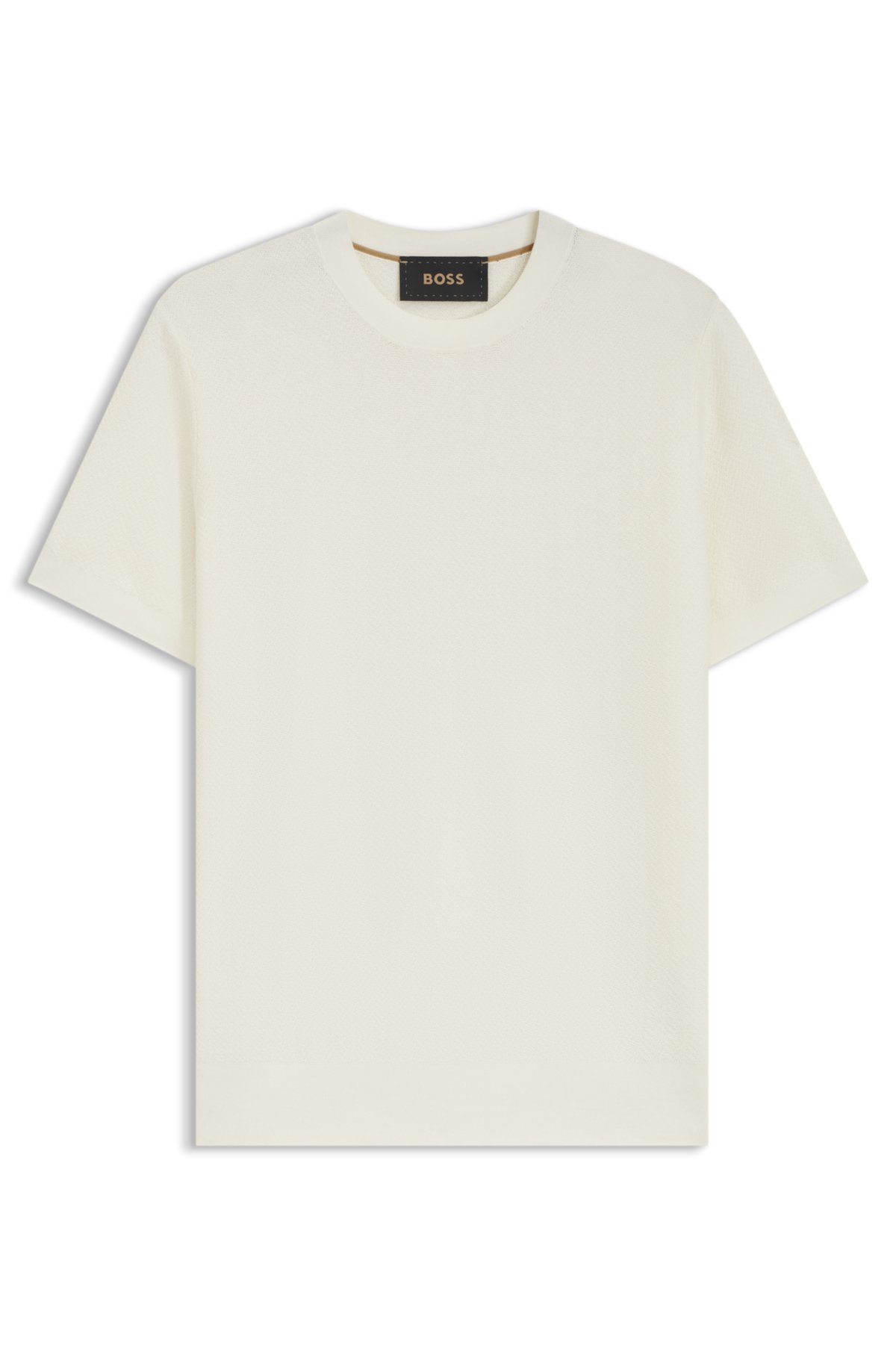 Cotton-silk sweater in a regular fit