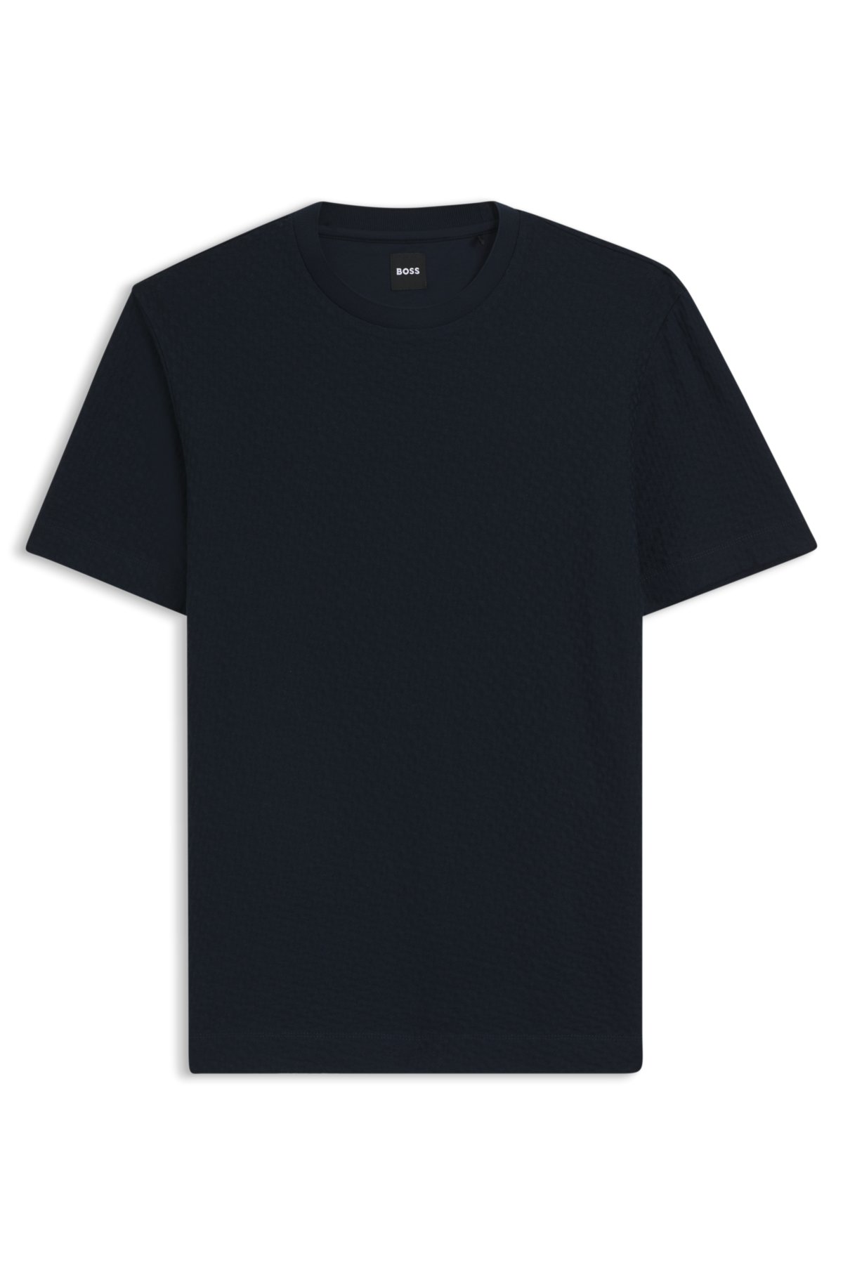 Monogram-jacquard T-shirt in mercerised cotton
