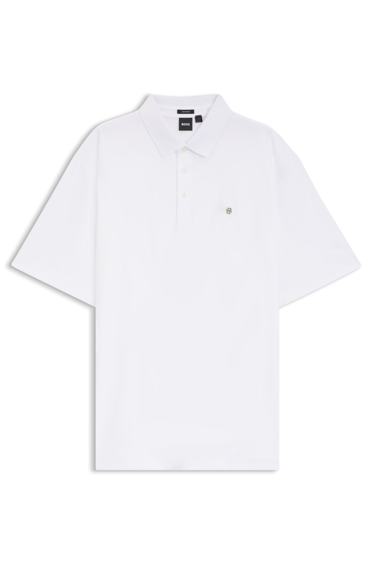 Regular-fit polo shirt in mercerized interlock cotton