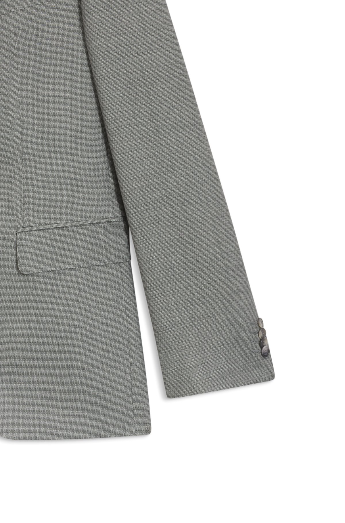 Two-piece regular-fit suit in patterned stretch cloth