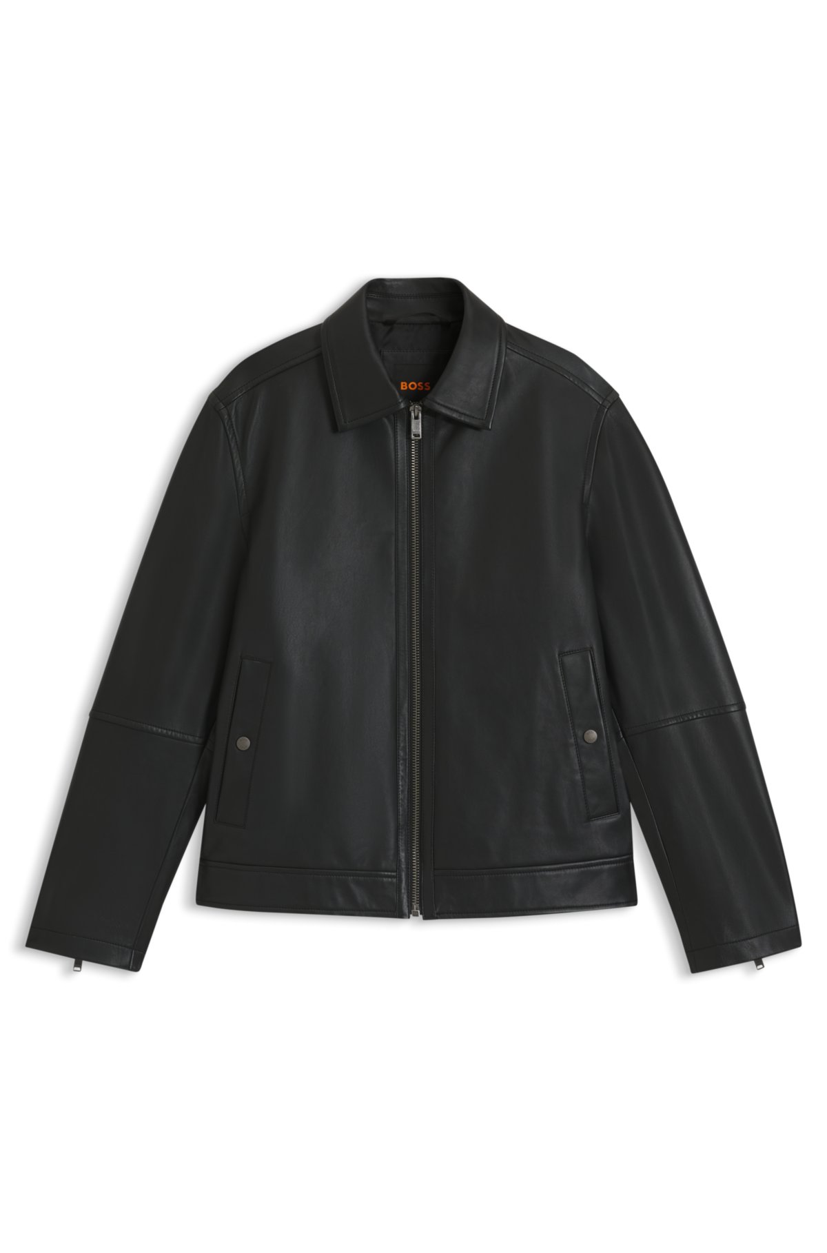 Nappa-leather jacket in a regular fit
