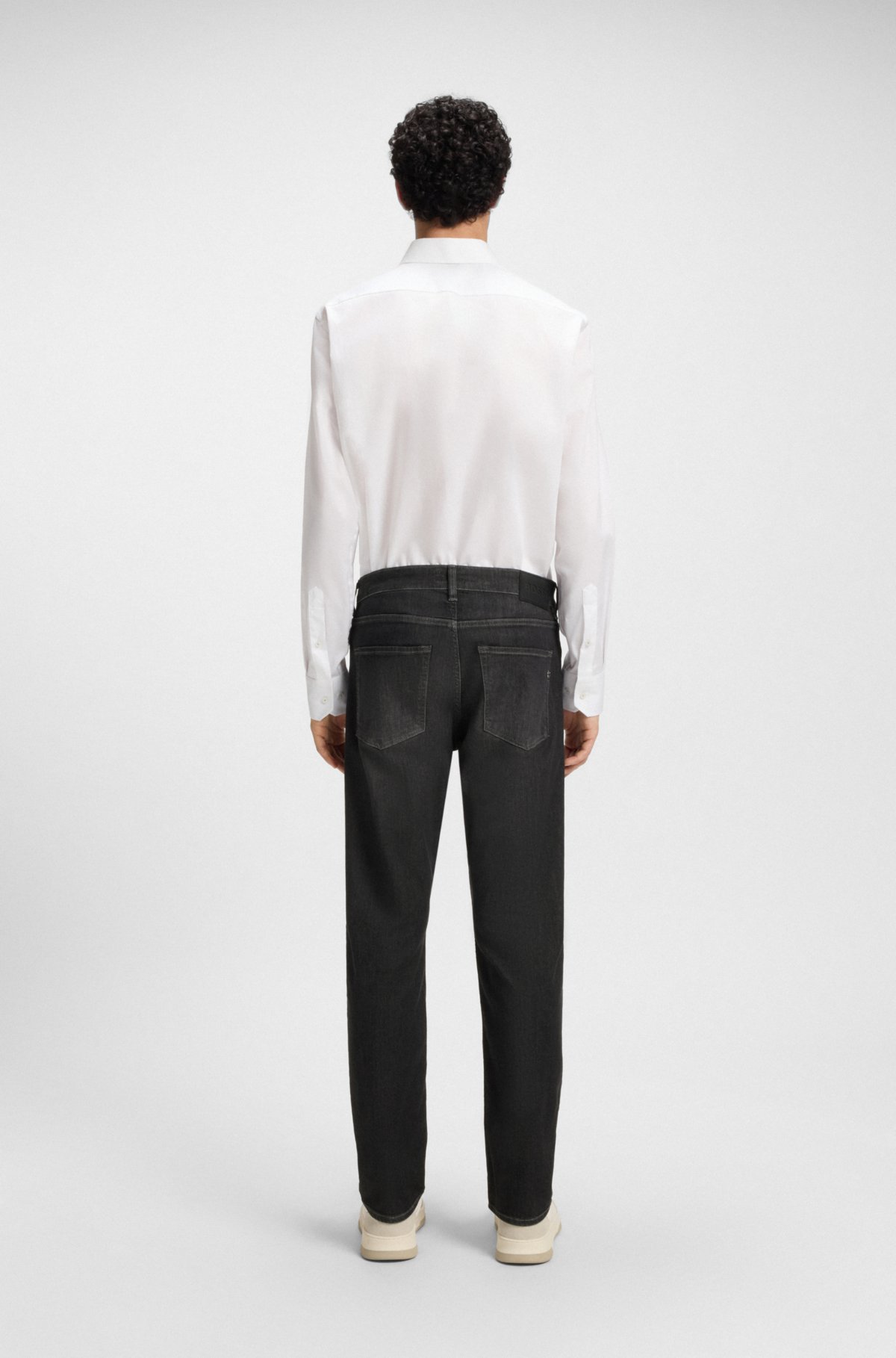 Delaware black slim-fit jeans in stretch denim