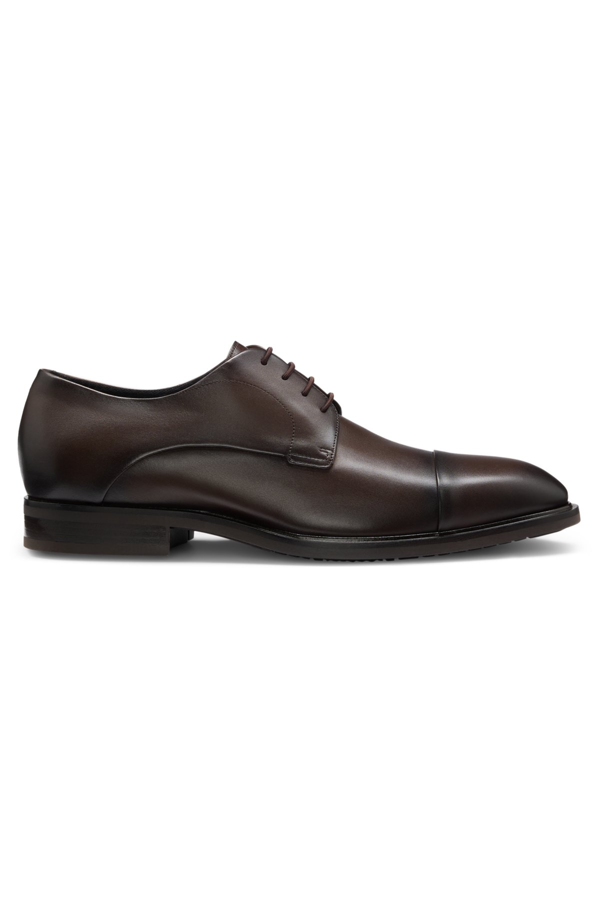 Cap-toe Derby shoes in leather